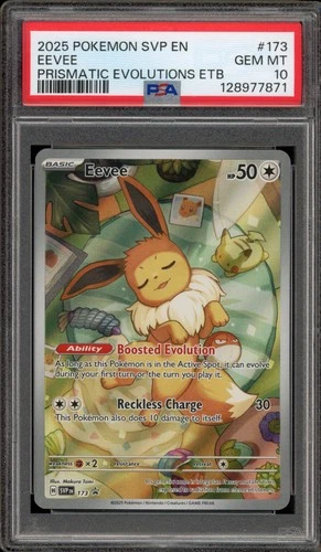 Pokemon Eevee Prismatic Evolutions ETB Promo SVP EN 173 PSA 10 Gem Mint