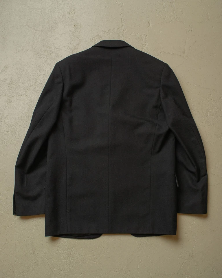 1940s German Herringbone Wool Suit black - M/L True Vintage Classic - Bild 3 von 4
