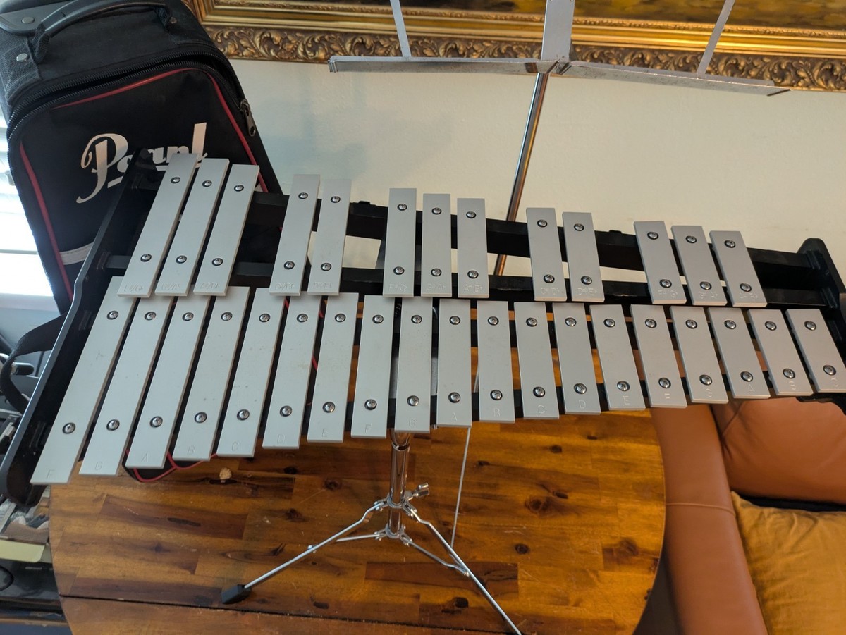 Pearl Bell Kit Glockenspiel Percussion Xylophone with Bag and