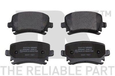 NK Bremsbelagsatz Scheibenbremse 224775 für AUDI SEAT VW SKODA SHARAN A4 B7 4F5
