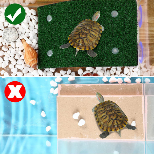 2 Pcs Turtle Basking Platform Ramp Medium Tortoise Terrace Resting Ladder Sim... - Picture 5 of 7
