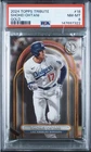 2024 Topps Tribute Shohei Ohtani #18 DODGERS Gold /75 PSA 8 LOW POP 🔥🔥