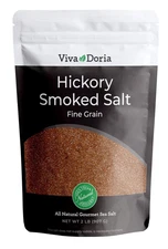 Viva Doria Hickory Smoked Sea Salt, Hickorywood Salt, Fine Grain, 2 Lb