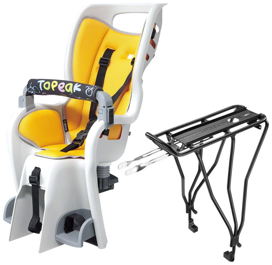 Topeak Baby Seat II Child Seat w/ Disc Rear Rack: Fits 26", 
