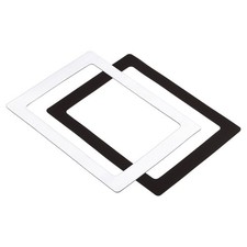 2 x Magnetic Photo Frame 6x8 Inch Picture Holder PVC White