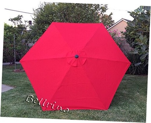Replacement RED " STRONG & THICK " Umbrella Canopy for 9ft 6