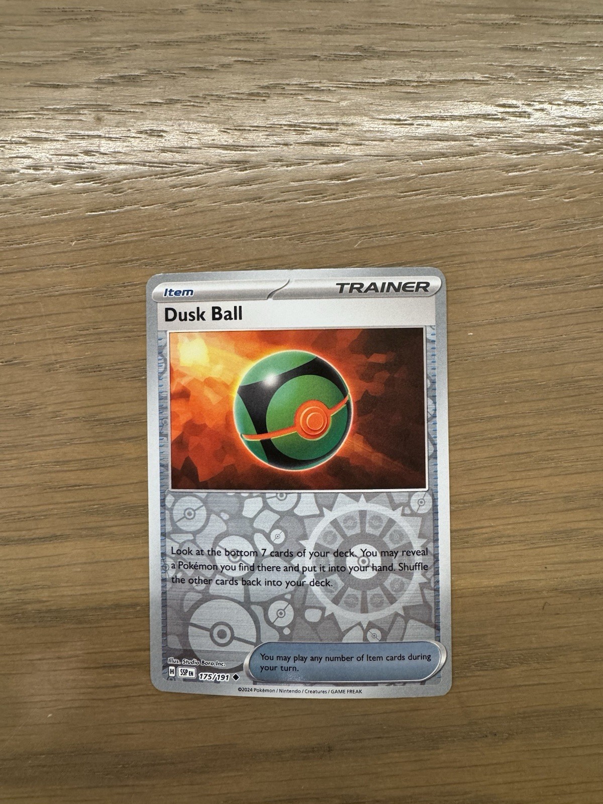 Pokemon - DUSK BALL 175/191 - Reverse Holo - Surging Sparks -