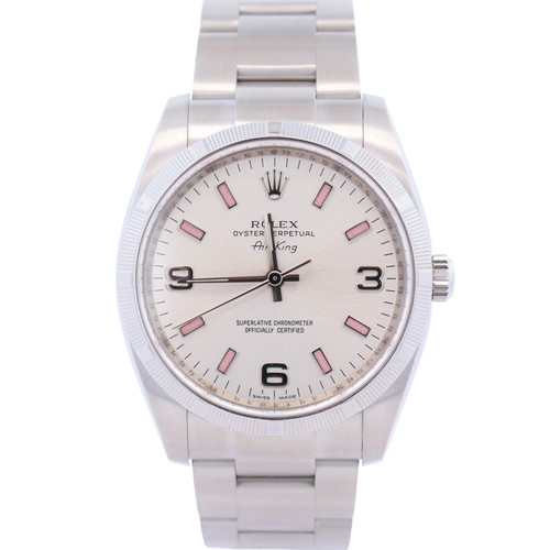 Rolex Air-King 34mm Silver Dial Watch Ref# 114210