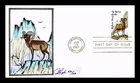 US COVER BIGHORN SHEEP WILDLIFE CAPEX FIRST DAY ISSUE PUGH HAND PAINTED
