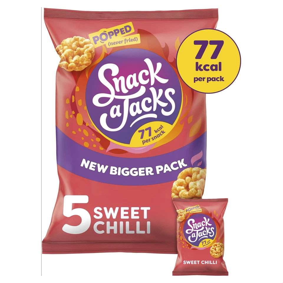 Snack A Jacks Crispy Sweet Chilli 5 X 19g (Pack of 5) - Image 3 of 4