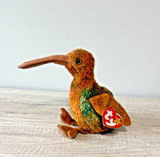 1998, Retired, "Beak" the Kiwi Bird, Ty Beanie Baby, Plush, New, W/Tags