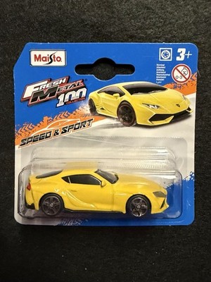 2024 Maisto Yellow  22 Toyota Supra GR - Fresh Metal 100 Speed & Sport - NEW