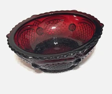 Avon Ruby Red Dessert/Trinket/Ring Bowl 5.25"w. 1.75"h Small Multi-use Bowl