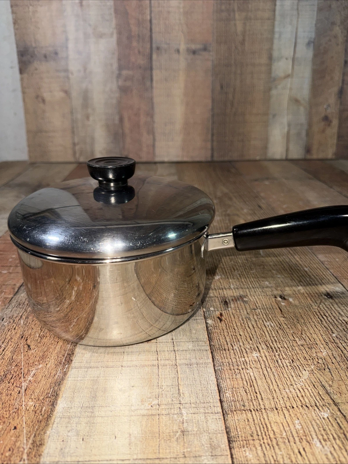 Revere Ware 2 Qt Sauce Pan w/Lid Stainless Steel Tri Ply Bottom