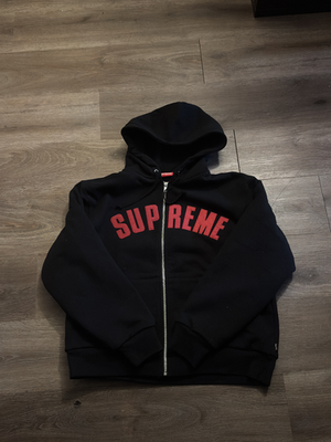 New Supreme Arc Thermal Lined Zip Up Hooded Sweatshirt Mens S