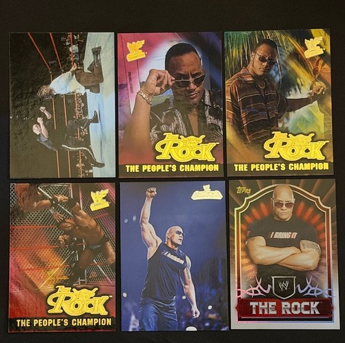 The Rock 11 Card Lot WWE Topps Fleer Comic Images WWF Dwayne Johnson