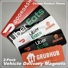 2-Pack Car Magnets for Gig Delivery Drivers FREE SHIPPING