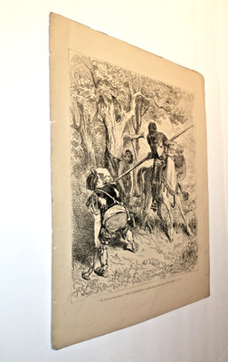 Gustave Dore/H Pisan ~ Don Quixote Antique Illustration