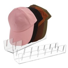 Clear Acrylic Hat Stand for Baseball Caps Easy Setup for 14 Baseball Caps