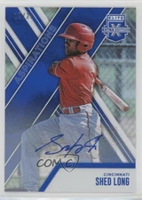 2017 Panini Elite Extra Edition Aspirations Blue 19/25 Shed Long #105 Auto 8k4