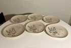 Set of 6 Red Wing Bob White Dinner Plates 11” Designer Charles Murphy
