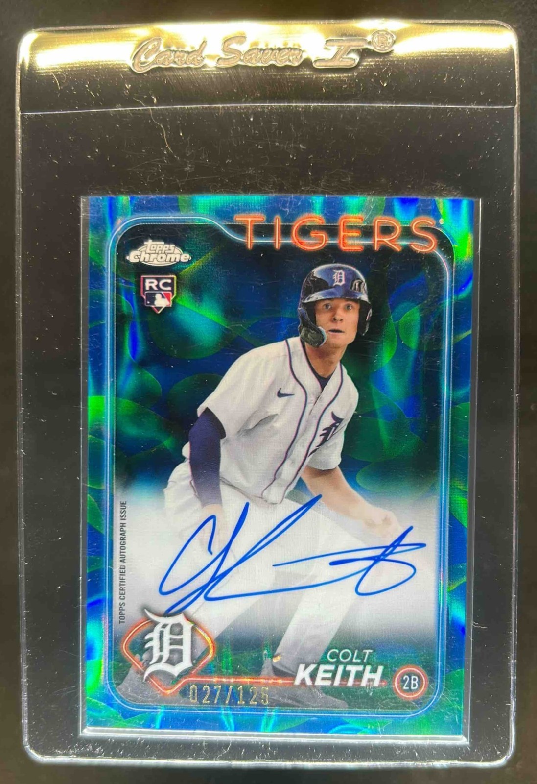 2024 Topps Chrome Update Colt Keith Rookie Auto Lava Lamp RC Blue/Green #/125