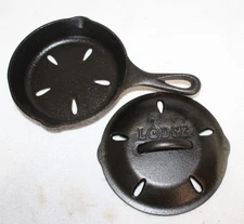 Lodge 6.5 Inch Cast Iron Grill Smoker Skillet L35MSK No. 2  ~ New No Tags USA