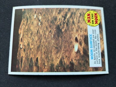 1969 Topps Man On The Moon Card # 30A Moon Surface (EX)