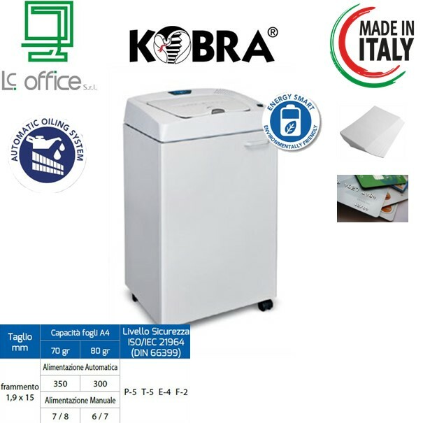 KOBRA AF.1 C2 Distruggi Documenti a Microframmento ad Alimentazione Automatica