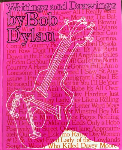 1973 "Writings and Drawings by Bob Dylan" 1. edycja 1973 (kolekcjonerski różowy HC) - Zdjęcie 1 z 18