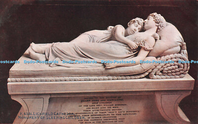 R548656 Lichfield Kathedrale Denkmal schlafender Kinder Fotochrom Celesque se