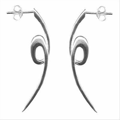 925 Silber Loop de Loop Ohrringe