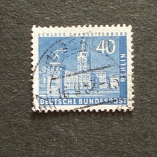 Berlin 1957: Freimarke "Schlo&szlig; Charlottenburg", 40 Pfg., MN 149, gest. 19.6.57