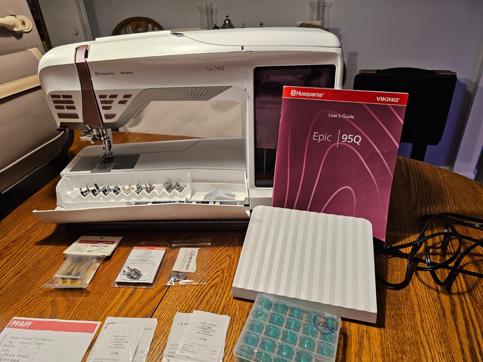 Husqvarna Viking Epic 95Q Sewing Machine (with accessories) Purchased