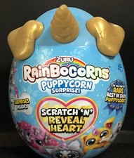 Rainbocorns Puppycorn Surprise Scratch N Reveal Dog Plush Animal NEW Gold Ears