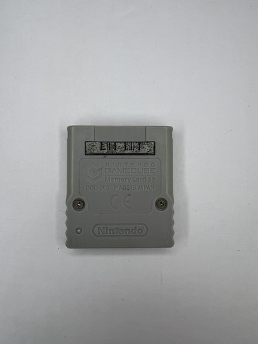 Animal Crossing (Nintendo GameCube) scheda di memoria OEM ufficiale solo blocco 59 - Foto 2 di 2