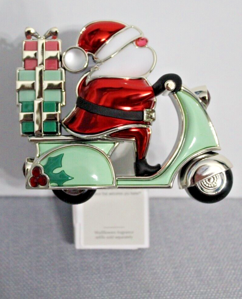 New 2024 Bath & Body Works Holiday Collection Santa On Scooter Christmas Wallflower Plug In for Festive Fragrance-image