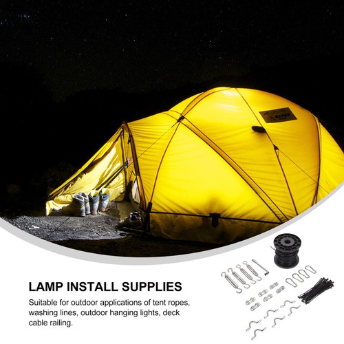 String Light Hanging Accessories Outdoor Light Suspension Kit Pendant Canopy Kit - Picture 11 of 12