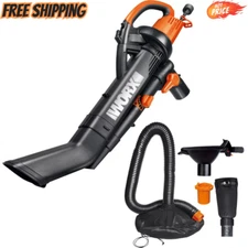 WORX 3 In 1 Blower Mulcher Vacuum With Leaf Pro Collection System Vac Collector