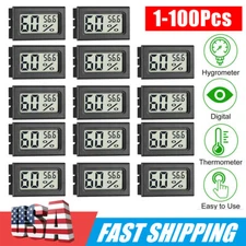 Lot Humidity Meter Thermometer Digital LCD Indoor Temperature Hygrometer Tester