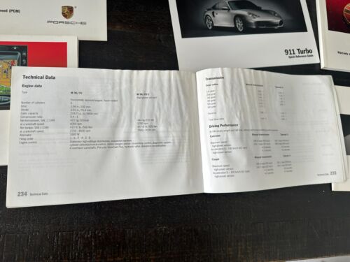 Porsche 911 996 2004 turbo conjunto manual del propietario PCM OEM original de fábrica - Imagen 7 de 13