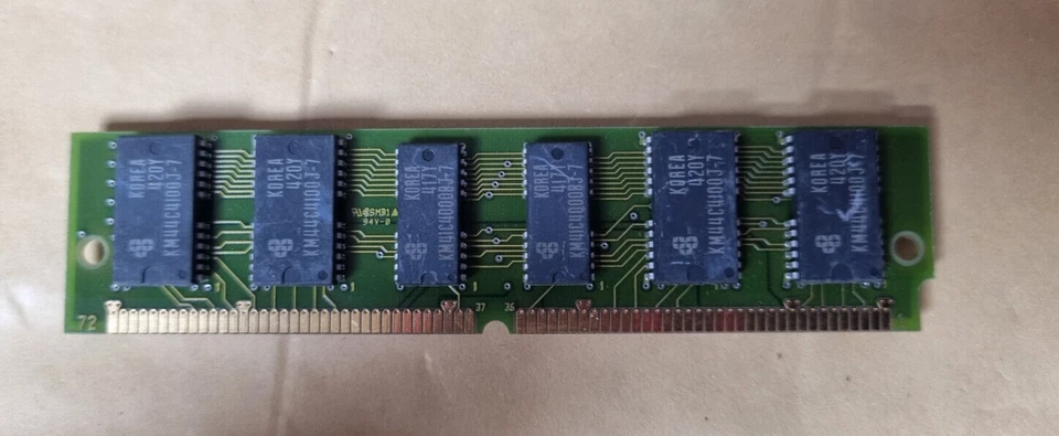16 MB FPM-RAM 72-pin PS/2-Memory 70 ns Parity 4Mx36 'Samsung KMM5364100G-7' - Image 2 of 2