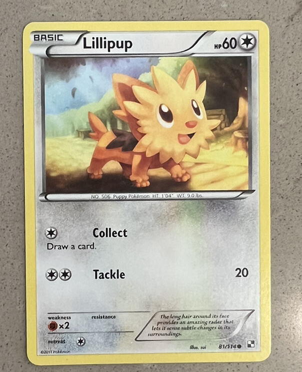 lillipup pokemon card Pokemon - Lillipup - 103/149 - Common - Reverse Holo