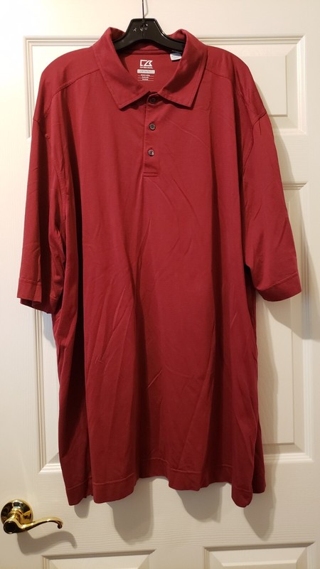 Cutter & Buck CB DryTec Championship Polo Short Sleeve Brick Red 3XT