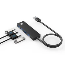 USB Hub 4 Port 5V/2.4A Power Delivery Laptop Type C Extra Charging Port