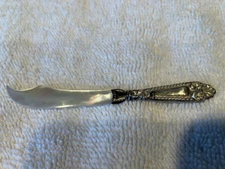Antique Sterling & Mother Of Pearl Caviar Miniature Scimitar Knife Sword