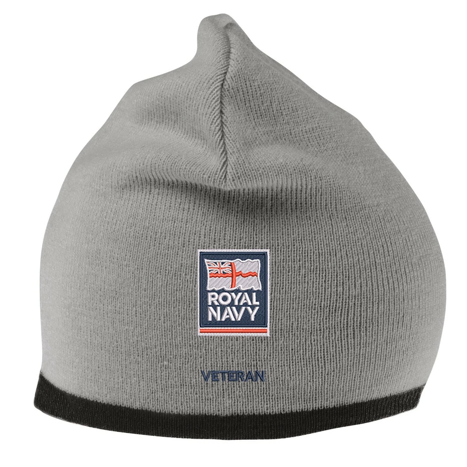 OFFICIAL Royal Navy Armed Forces Veteran Beanie Hat with Embroidered Logo