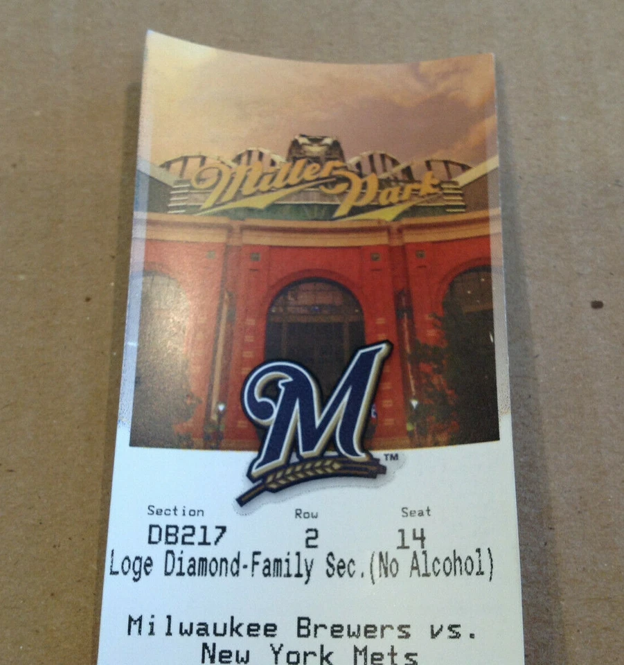 TICKET ONLY~ 2013 Hank Aaron Milwaukee Braves Brewers Bobblehead SGA TICKET ONLY - Image 3 of 4