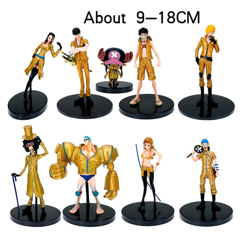 12Pcs Anime One Piece Action Figure Luffy Zoro Chopper Ace Hancock