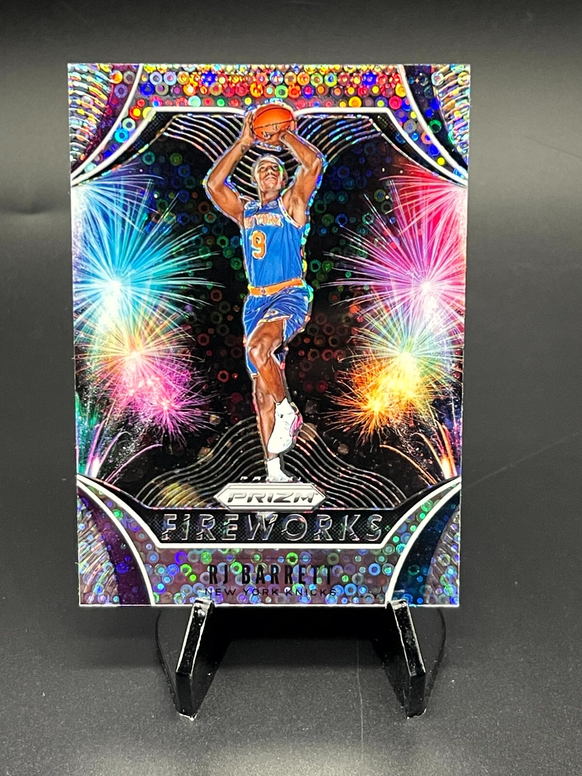 2019-20 Panini Prizm Fireworks Prizms Silver RJ Barrett